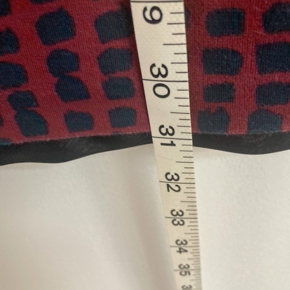 PAUL BRIAL Navy and burgundy dress - Picture 5 of 6